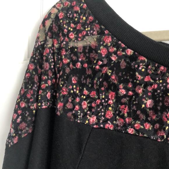 torrid Sweaters - Sweater black sheer flower top